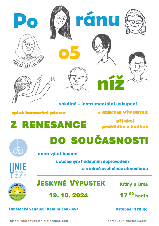 Jindřichův sál Výpustku oživí 19. 10. 2024 hudba Po ránu o5 níž