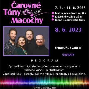Koncert Spirituál Kvartet ve Výpustku 2023