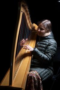 Petra Adámková v jeskyni Výpustek 7. 4. 2024