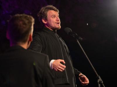 Vojtěch Dyk v jeskyni Výpustek, 6. 6. 2024
